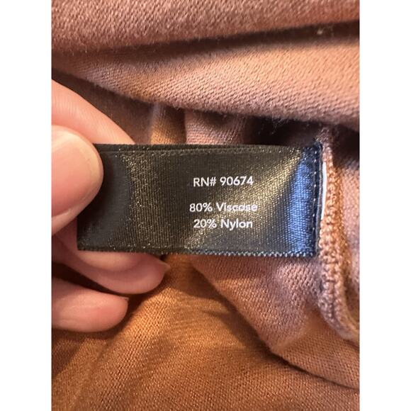 Boston Proper Size Small Tunic Sweater Tan Ribbed Turtleneck Capsule Minimalist - Picture 10 of 13